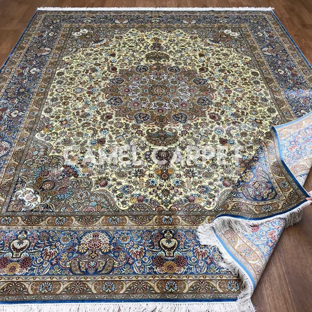 Blue and Beige Area Large Rugs