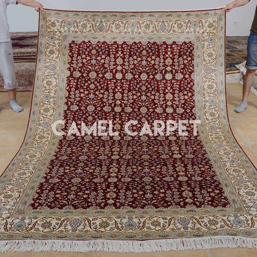 Hand Knotted Pure Silk Beautiful Rugs for Living Room
