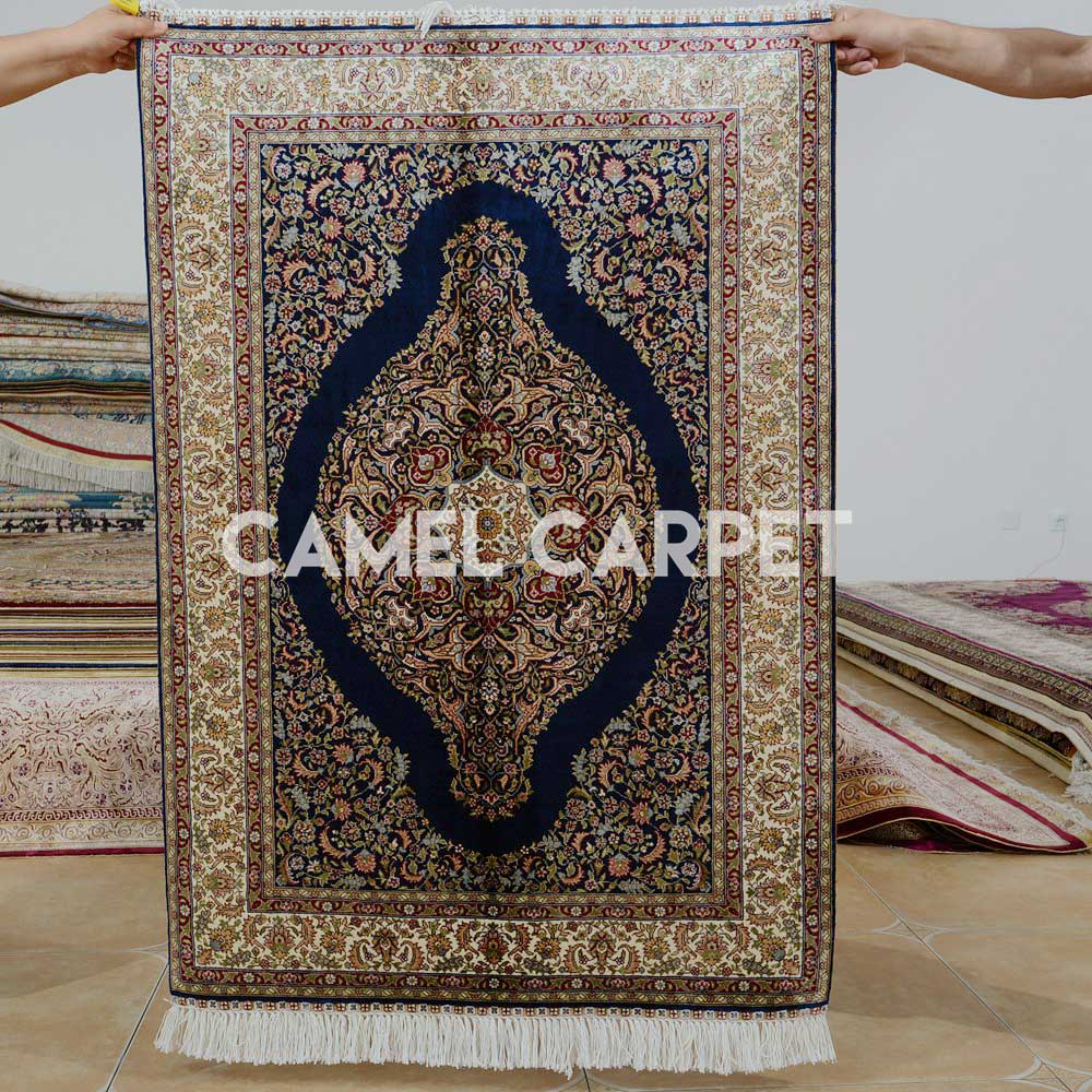 Silk Hand Knotted Small Carpets for Sale.jpg
