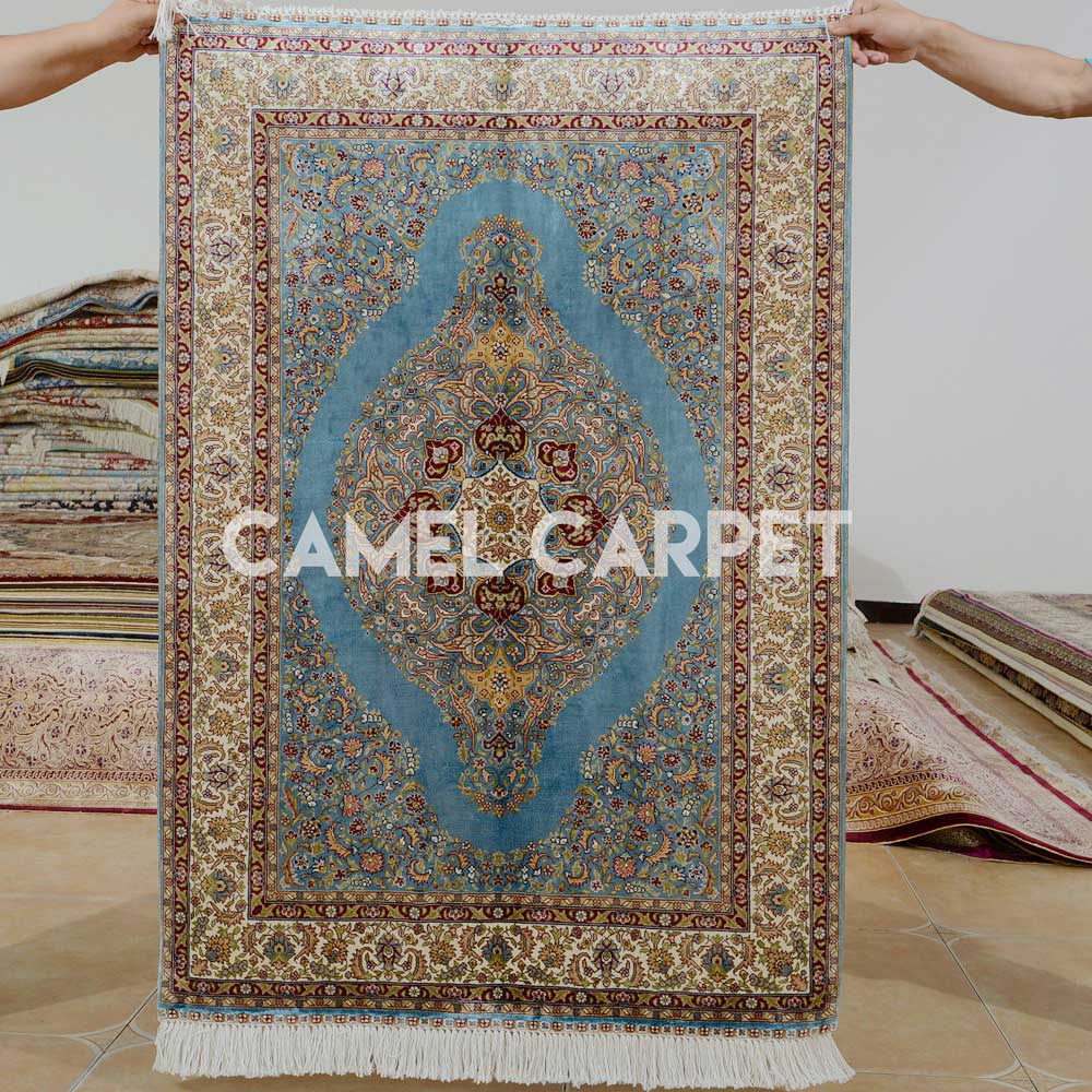 Traditional Handmade Blue and White Carpet.jpg